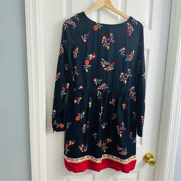 Sezane Dress Mini Daphna Floral Long Sleeve Boho Casual Colorful Size 38 Small - Picture 4 of 7